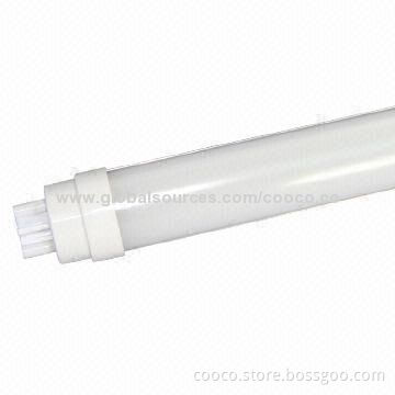 T8 LED Tube/Lamp in Warm White with CE/RoHS Mark, High-luminous, 90 Degrees Rotatable Lamp Base
